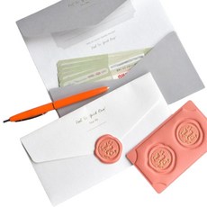 PLEPIC Feel So Good Thanks 口袋信封組, 珊瑚粉, 1套