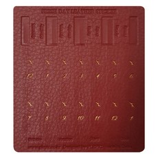 플레픽 프레쉬 데이 레더 인덱스 스티커 Burgundy, 1개입, 1개