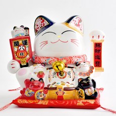 INTODECO 好運滿滿 招財貓 揮手招福貓 98962, 混合色