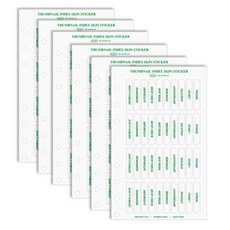 PLEPIC 索引指甲貼 綠色 皮膚色, 6個, 1入