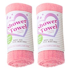 aisen 扁柏木水滴身體沐浴巾 BT113, 粉紅色, 2個