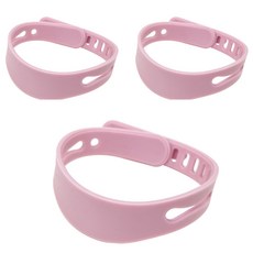 FLaiTO 矽膠粉彩防走失手環, 淺粉色, 3個