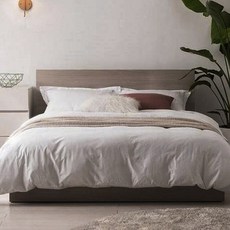 리바트 헤닝 수납형 호텔 침대 프레임 단품 방문설치, 멜란지브라운