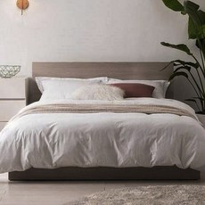 리바트 헤닝 호텔 침대 프레임 단품 방문설치, 멜란지 브라운