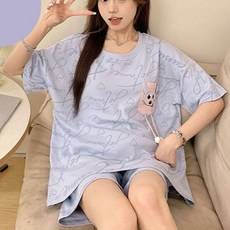 피어니스트 여성용 냉감 패드 올인원 잠옷 상하의 세트