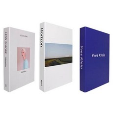 DAEHAN 攝影道具 模型書 感性室內裝飾用假書 3件組, Lessmore + Horizon + Yves Klein