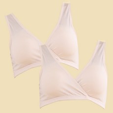 人造絲舒適哺乳背心 2件組