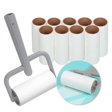 DING DONG PET 寵物除毛仙人掌膠帶清潔器套組, 灰色, 1套