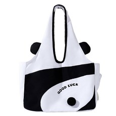 아티펫 반려동물 원숄더 얼굴개방 숄더백, 화이트 + 블랙, 1개