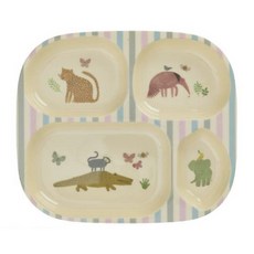 rice 幼兒用餐盤, 1個, 動物園, 單品