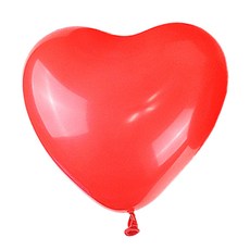 PARTYSHOW 心形標準氣球 15cm 100入, 紅色, 1個