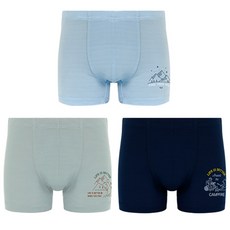 mrkids 男童人造絲四角內褲3件組