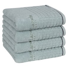 GUY LAROCHE 高級 CUBE 飯店洗臉毛巾 160g 30支棉紗, 藍綠色, 4個