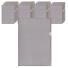 PEONIST 彩色文件L型資料夾, 06 黑色, 20個