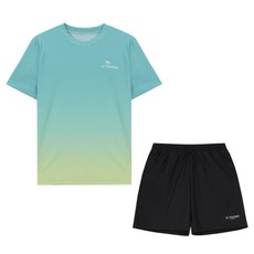 ST.HOLIDAY 短袖防曬衣+衝浪短褲 上下套裝 C245-2, 藍色