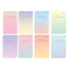 lucalab Archive 6孔補充內頁 BGM筆記本 8款 x 8p 套組, 1套