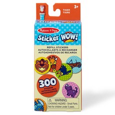 Melissa&Doug 瑪莉莎 貼紙Wow補充包 MD5020, 老虎(MD50204)