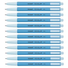 모나미 153 클립 0.5mm, 청색, 12개