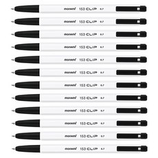 monAmi 153夾 0.7mm, 黑色, 12個