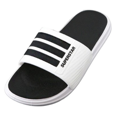 PEONIST 三線條紋拖鞋, 白色, 235