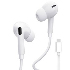 디이펙트 C타입 커널형 스테레오 호환 유선 이어폰 WES02 화이트