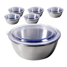 더나인 스텐 원형 반찬통 500ml, 6개, 단품