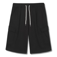 일루소 남성용 특양면 원턱 버뮤다 카고 하프 트레이닝 반바지