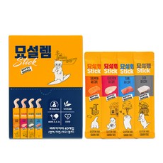페슬러 고양이 묘설렘 스틱 버라이어티 40p, 1개, 400g, 혼합맛(연어/치킨/대구/참치)