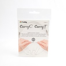 日本 Tulip Brand Yarns CarryC 可換式輪針連接線 短版 100cm, 1個, 透明