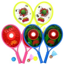 砰砰運動水果兒童球拍3件組, 隨機出貨