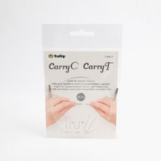 TULIP Brand Yarns CarryC 可換式輪針連接線 短版 60cm, 1個, 透明