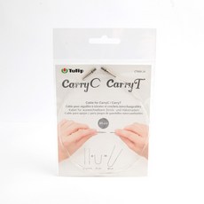 TULIP Brandyan CarryC 可換式輪針連接線 短 80cm, 1個, 透明