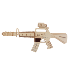 Sunnews 軍事手槍機關槍 3D 立體拼圖 4號, 103件, 1個