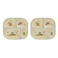 rice 幼兒用餐盤, 2個, 動物園, 板 2p