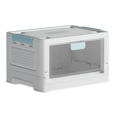 Kohimo多功能折疊式移動式生活收納箱 4W233, 藍色, 1個