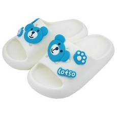 Coco Brain兒童款藍色熊拖鞋