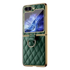 유스픽 골드링 레더 휴대폰 케이스 퀼팅