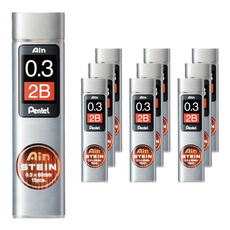 Pentel 飛龍文具 Ain Pentel愛因斯坦筆芯 C273-2B 0.3mm, 10個
