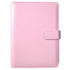 투영디자인 파스텔 마카롱 6공 포카 바인더, 스위트핑크, 10매