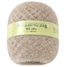 Yeonil纖維 養生絲瓜絡圓筒毛線 200g, 1個, 52淺米色