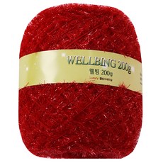 Yeonil纖維 養生絲瓜絡圓筒毛線 200g, 1個, 08紅色