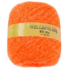 연일섬유 웰빙수세미 콘사 뜨개실 200g, 17형광오렌지, 1개