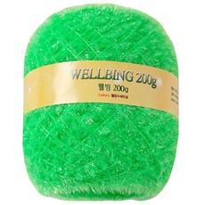 연일섬유 웰빙수세미 콘사 뜨개실 200g, 20형광연두, 1개