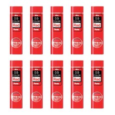 Pentel 飛龍文具 Ain 愛因斯坦筆芯 C275-RD, 0.5mm, 10個