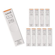 Uni 三菱 ball 自動鉛筆芯 2B UL-S-0.3, 0.3mm, 10個