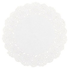 Maket Gamseong 圓形蕾絲花邊紙 36.8cm, 150個, 單一顏色