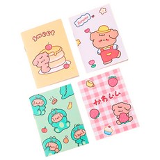 Maket Gamseong 角色迷你練習本, 隨機出貨(泰迪系列), 50個