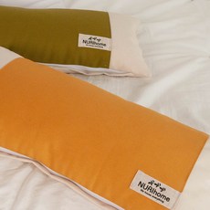 Nurihome Fluffy牛津布午睡蕎麥枕, 1個, 蜂蜜芥末黃
