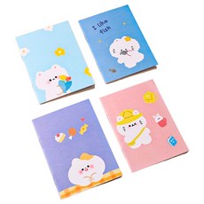 Maket Gamseong 角色迷你練習本, 隨機出貨(貓咪系列), 50個