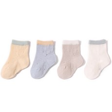 HARAROI 男童款可愛熊熊朋友們襪子 4雙組